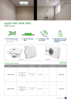 Báo giá Quạt mát nhà tắm 2026